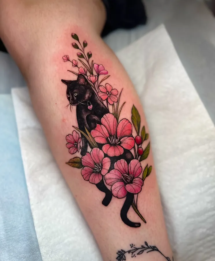 Colour floral composition.